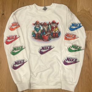 Outlaw Cat Sweatshirt with Nike Logo, Women’s M